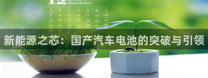 优发国际网官网17k8：新能源之芯：国产汽车电池的突破与引领